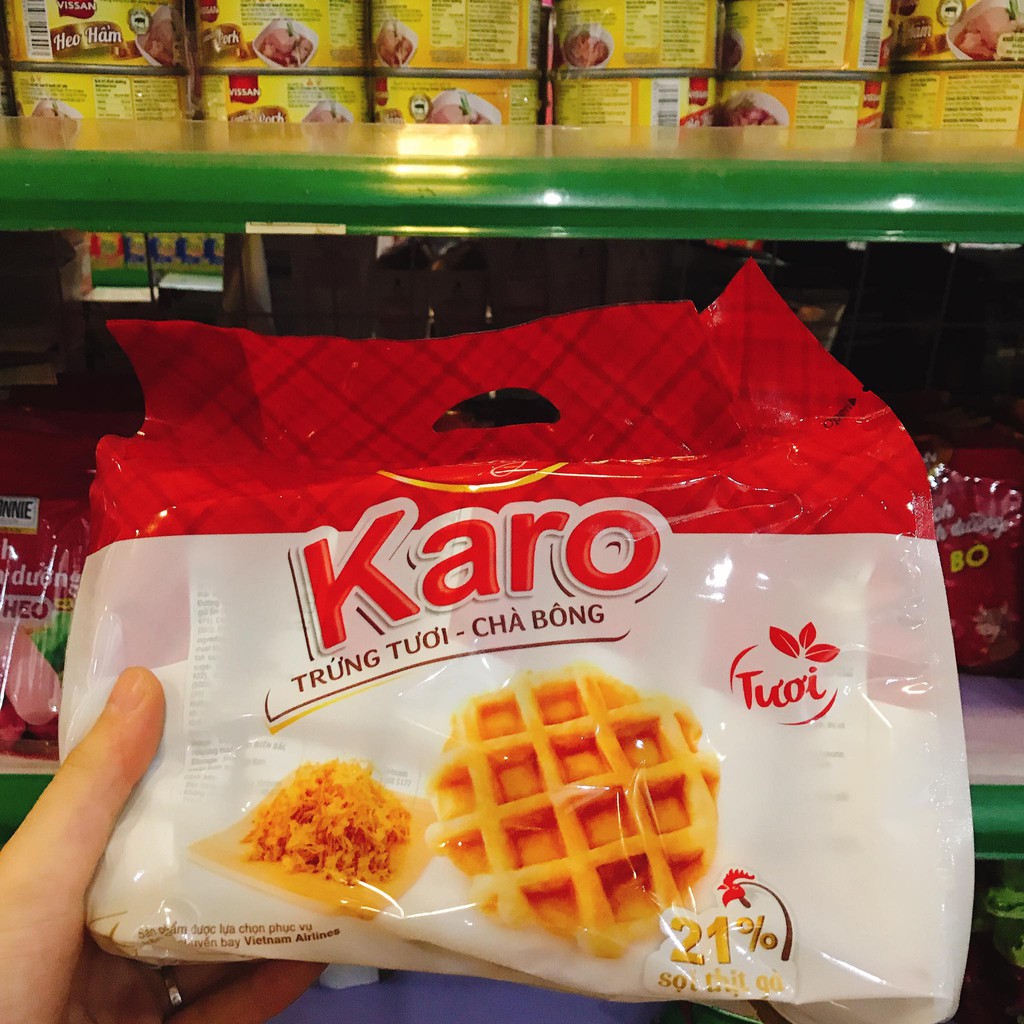 Bánh Mì trứng tươi chà bông Karo túi 6 chiếc