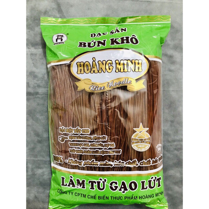 Mì bún phở gạo lứt đen đặc sản Hoàng Minh siêu rẻ (500g)
