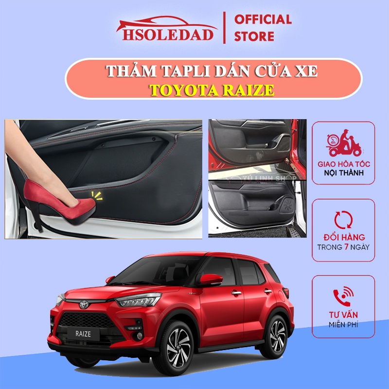 Bộ 4 Thảm Tapli xe TOYOTA RAIZE  dán cánh cửa chống trầy xước