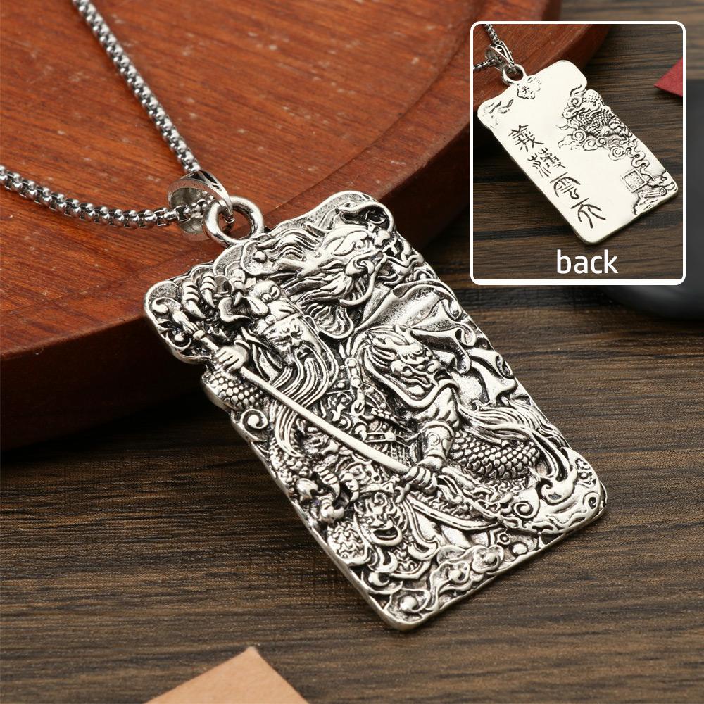 Vòng cổ Mặt Kim Loại Cá Tính Cho Nam Yibo Yuntian