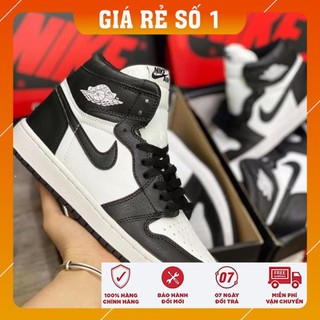[ FREESHIP –BẢO HÀNH 12 THÁNG] GIÀY SNEAKER NAM NỮ JORDAN CAO CỔ ĐEN TRẮNG HOT TREND