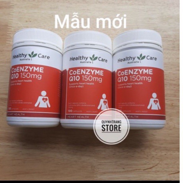 Viên uống bổ tim Úc Healthy Care Coenzym Q10 CoQ10 150mg 100 viên