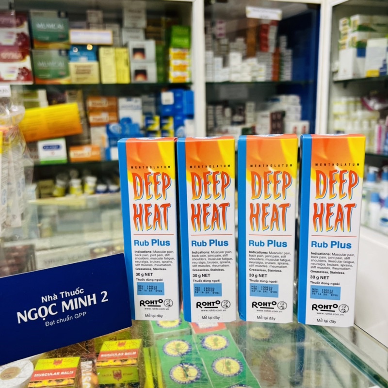 ✅  Deep Heat, Deep Heat Extra Kem Bôi Xoa Bóp Giảm Đau Tuýp 30gram