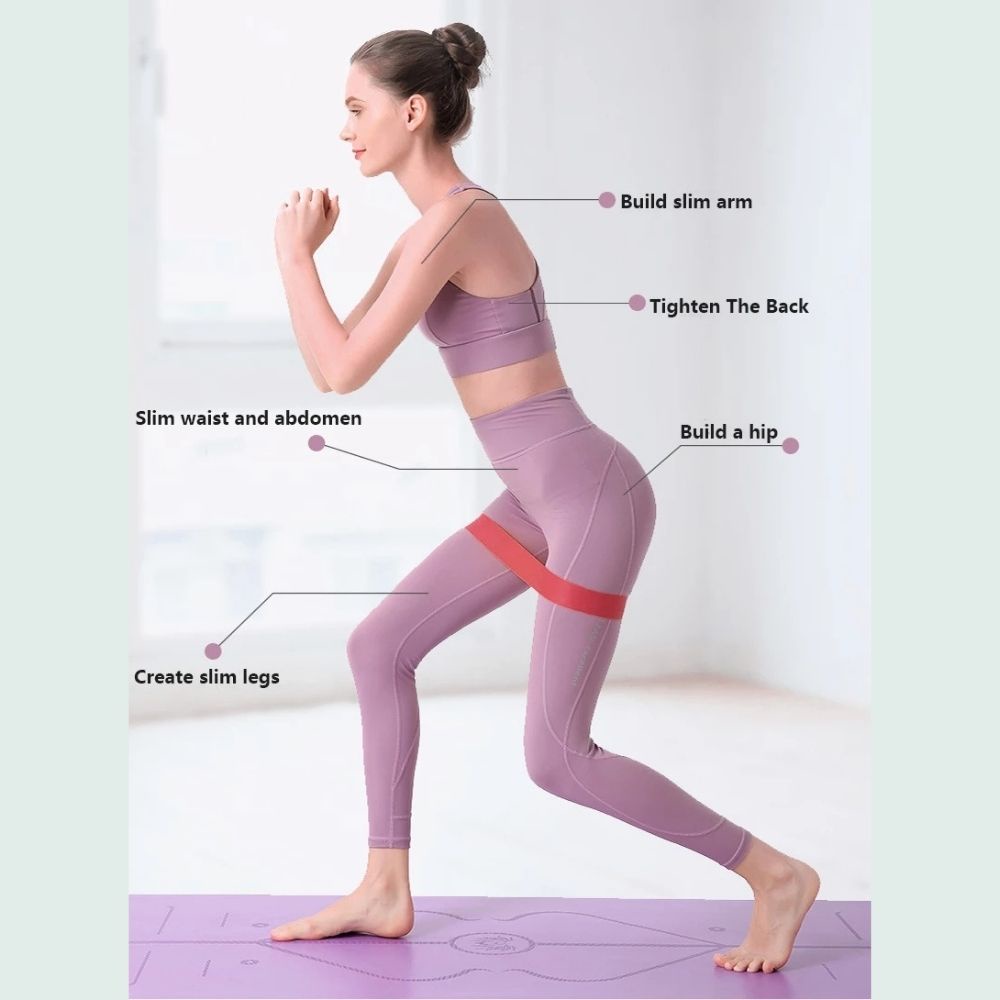 Set 5 Dây Kháng Lực Tập Yoga Pilates Chuyên Dụng
