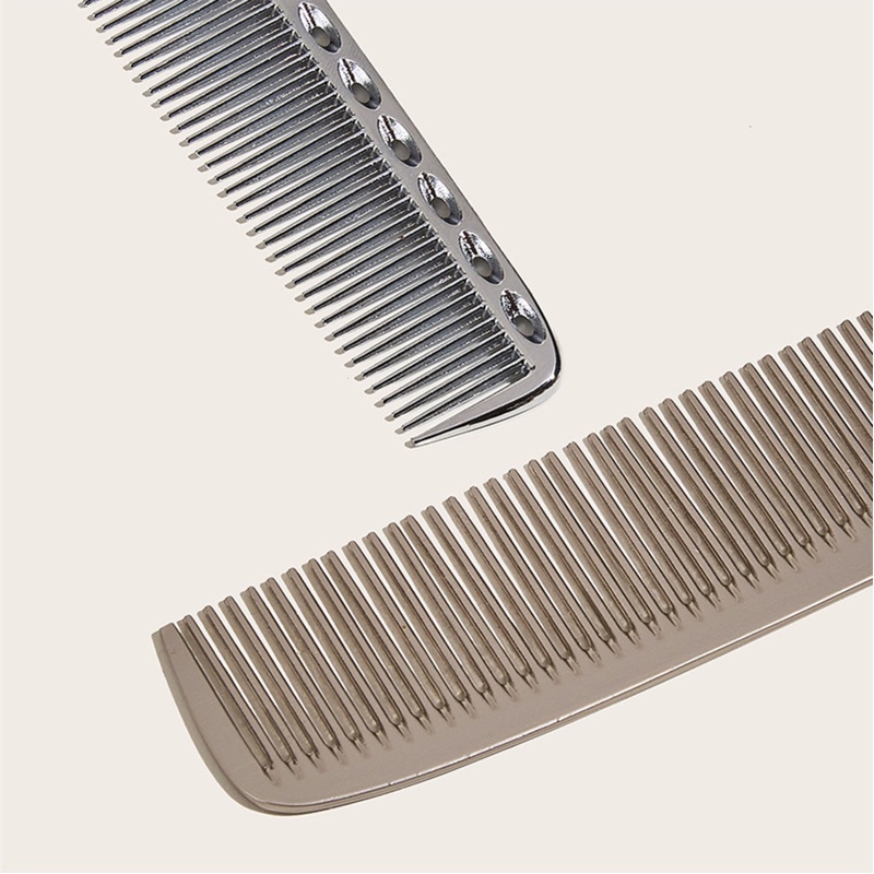 Lược Tạo Kiểu Tóc Bằng Thép Không Gỉ Chống Tĩnh Điện Dành Cho Nam Và Nữ