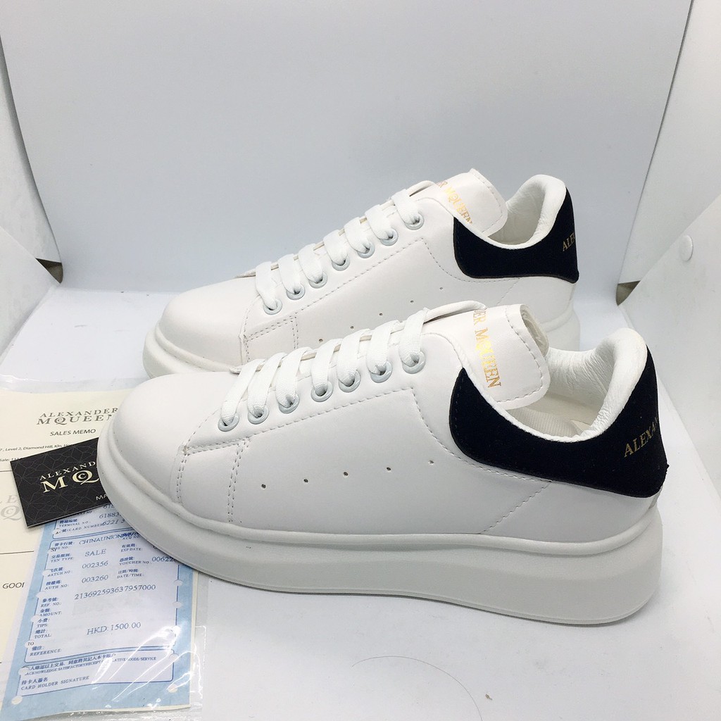 Giày MCQ gót đen DÂY LỤA full box cao cấp . | BigBuy360 - bigbuy360.vn