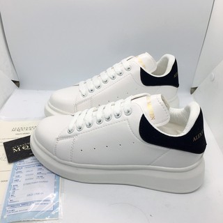Giày MCQ gót đen DÂY LỤA full box cao cấp .
