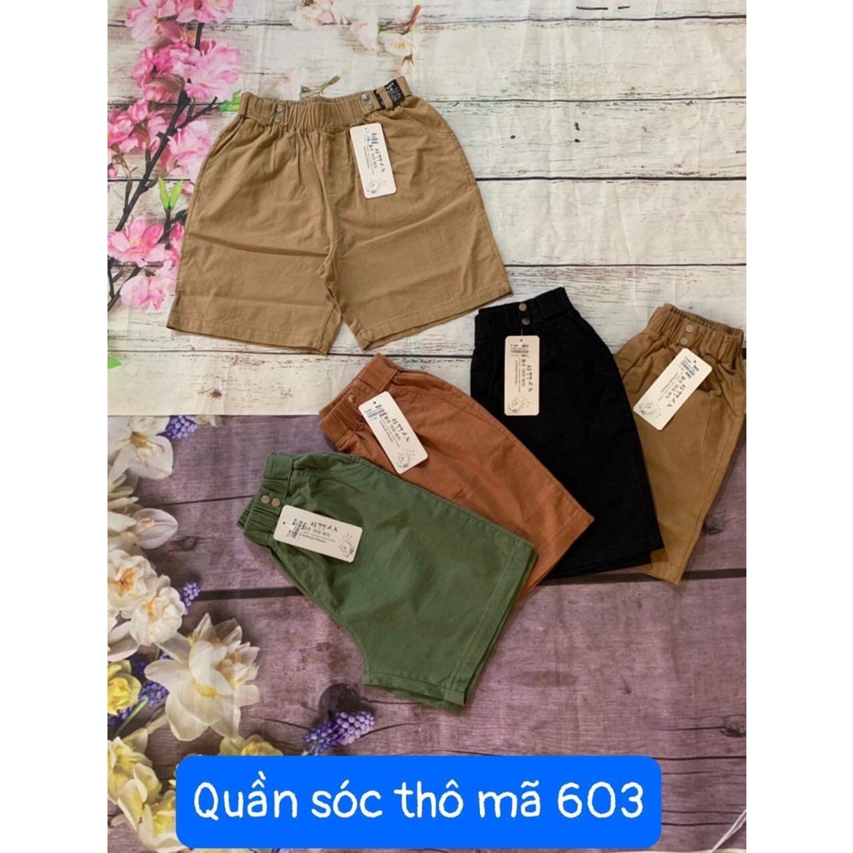 Quần sooc đùi nữ chất liệu vải UMI Hàn cao cấp