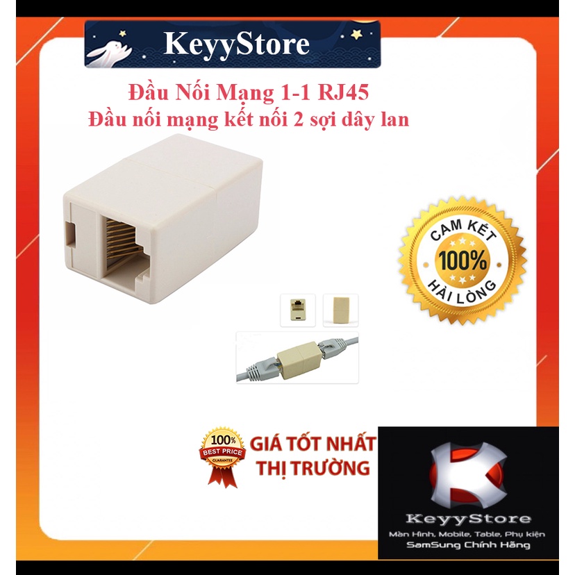 Đầu nối dây mạng 1 ra 1 RJ45- Đầu nối mạng kết nối 2 sợi dây lan Đầu nối cáp mạng lan RJ45 1 ra 1