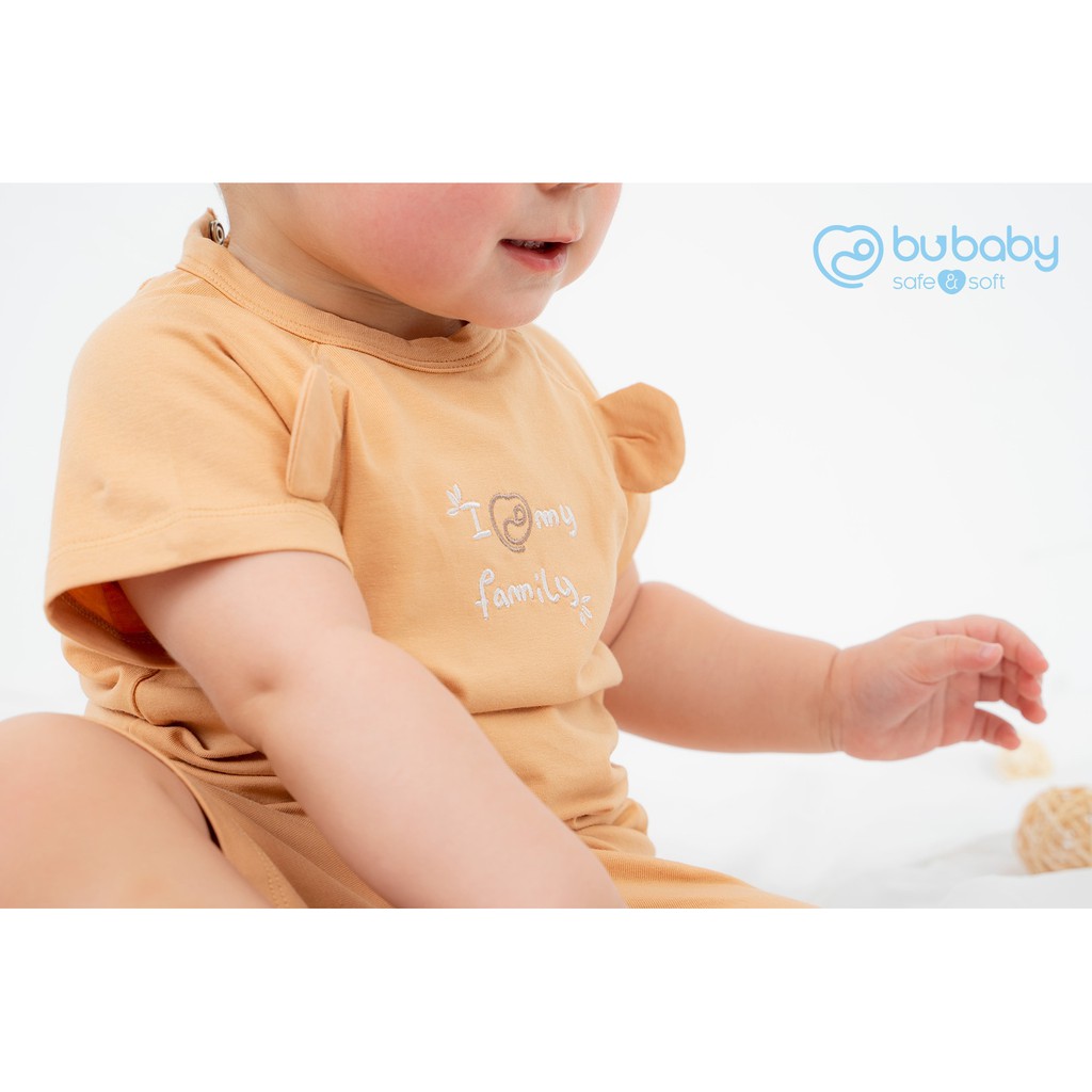 [Hot Items] Bộ cộc tay cài sau tai gấu trẻ em Buganik Baby Pooh BOC012.01 Bu