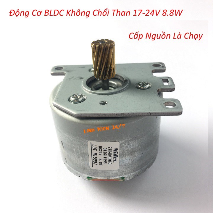 Động Cơ Brushless Không Chổi Than Siêu Khỏe 17V-24V 8.8W Cấp Nguồn Là Chạy