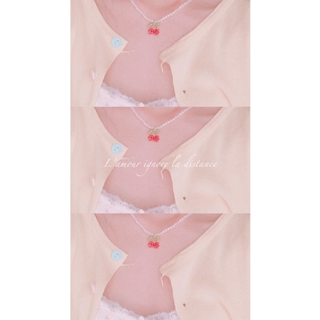 Dây chuyền hạt cườm cherry xinh xắn