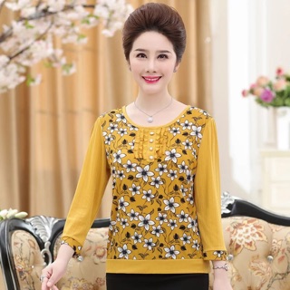 Áo trung niên nữ tay dài