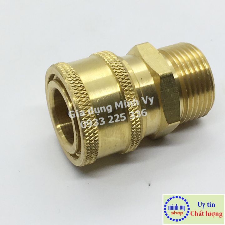 Khớp nối nhanh CÁI 3/8in - ren NGOÀI 22mm -F3/8N22