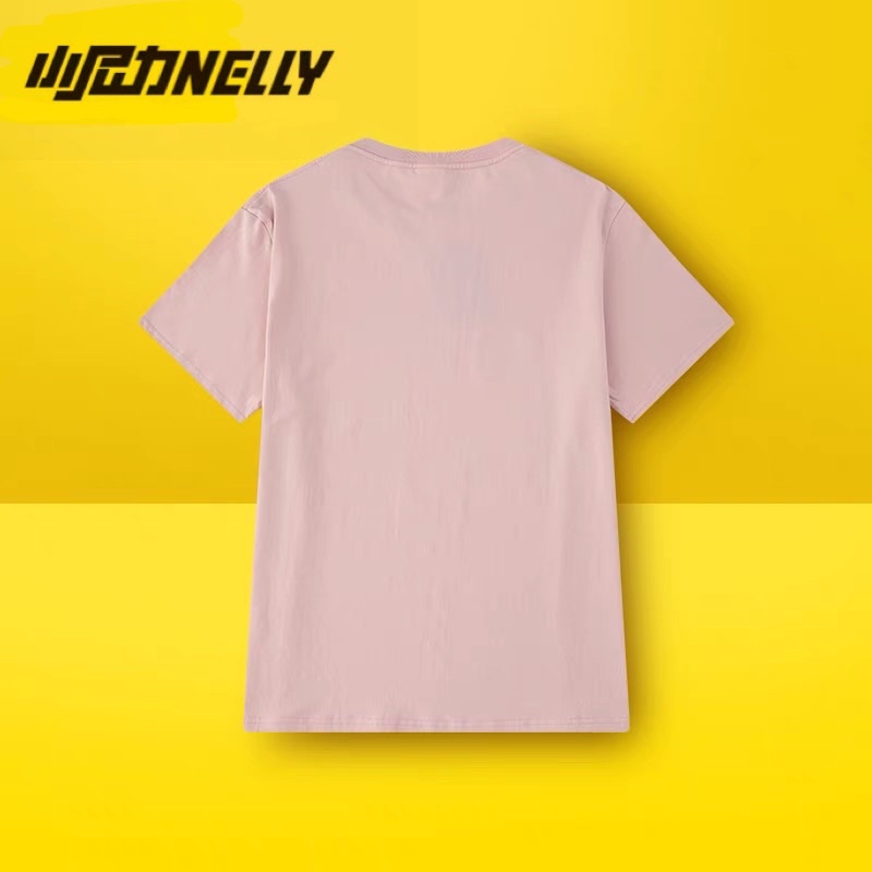 [Có sẵn] Áo thun Nelly heybig young lost trắng hồng