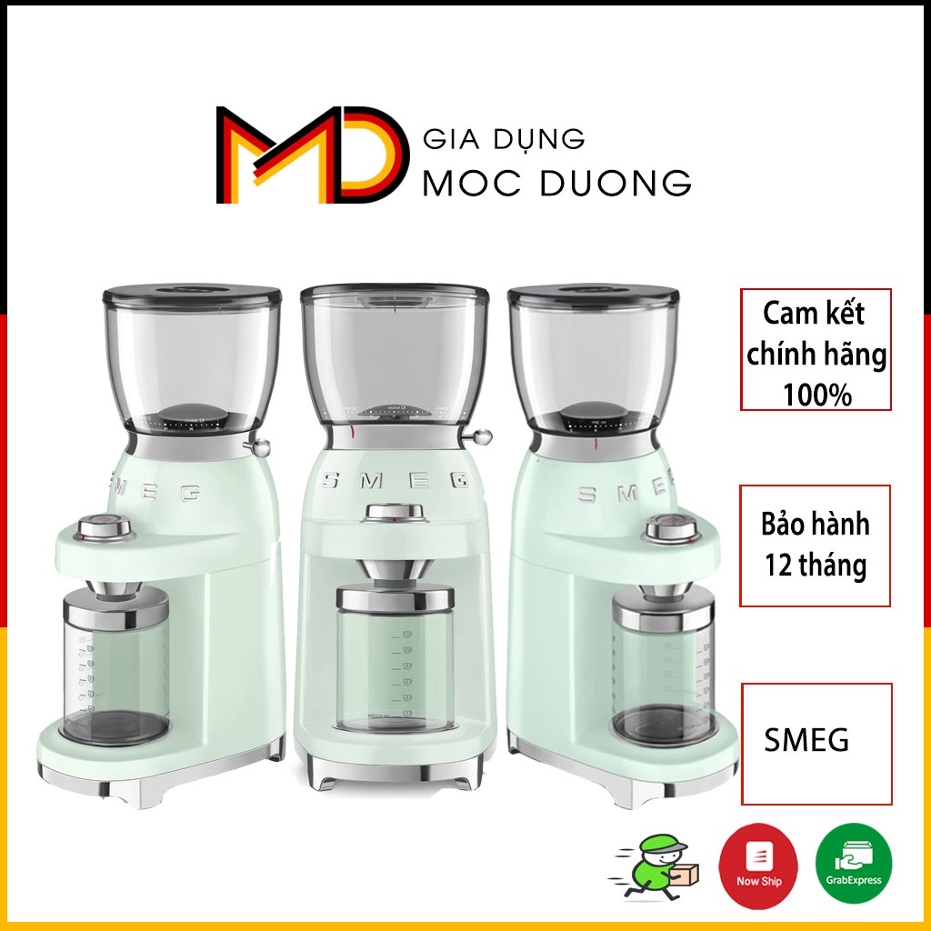 Máy xay cafe SMEG CGF01PGEU màu xanh mint