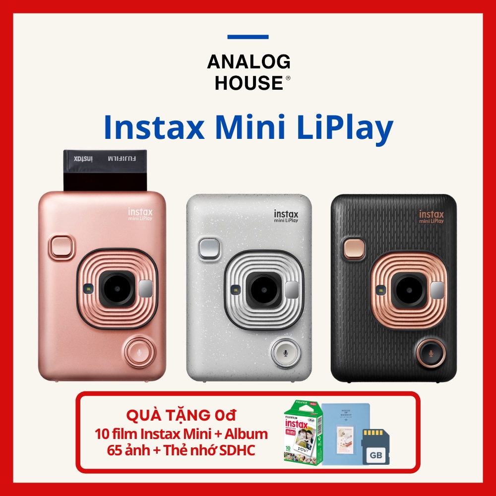 Instax Mini LiPlay - Máy chụp ảnh và in lấy liền Instax Mini LiPlay - Chính hãng - Bảo hành 1 năm
