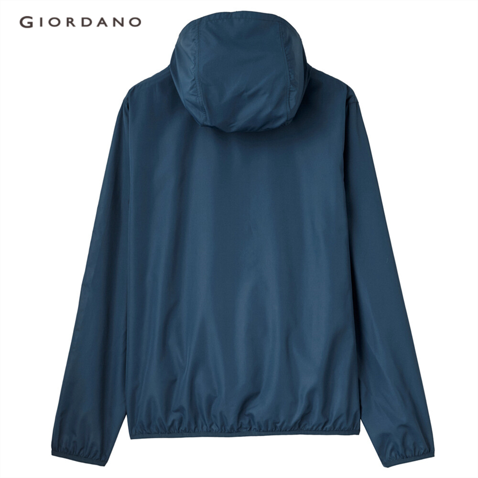 Áo khoác GIORDANO 01071068 có mũ trùm đầu chống tia uv công nghệ cao dành chonam