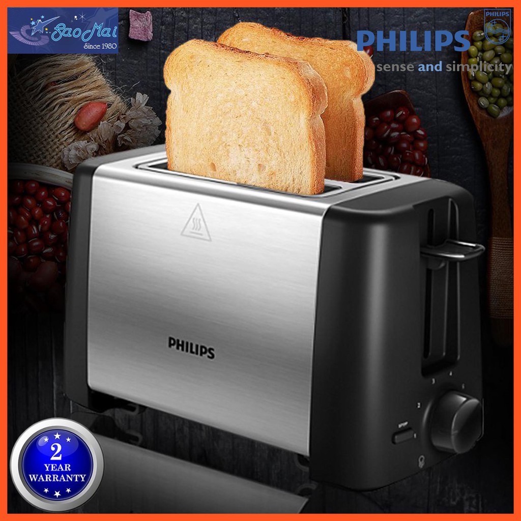 Máy nướng bánh mỳ Sandwich Philips HD4825