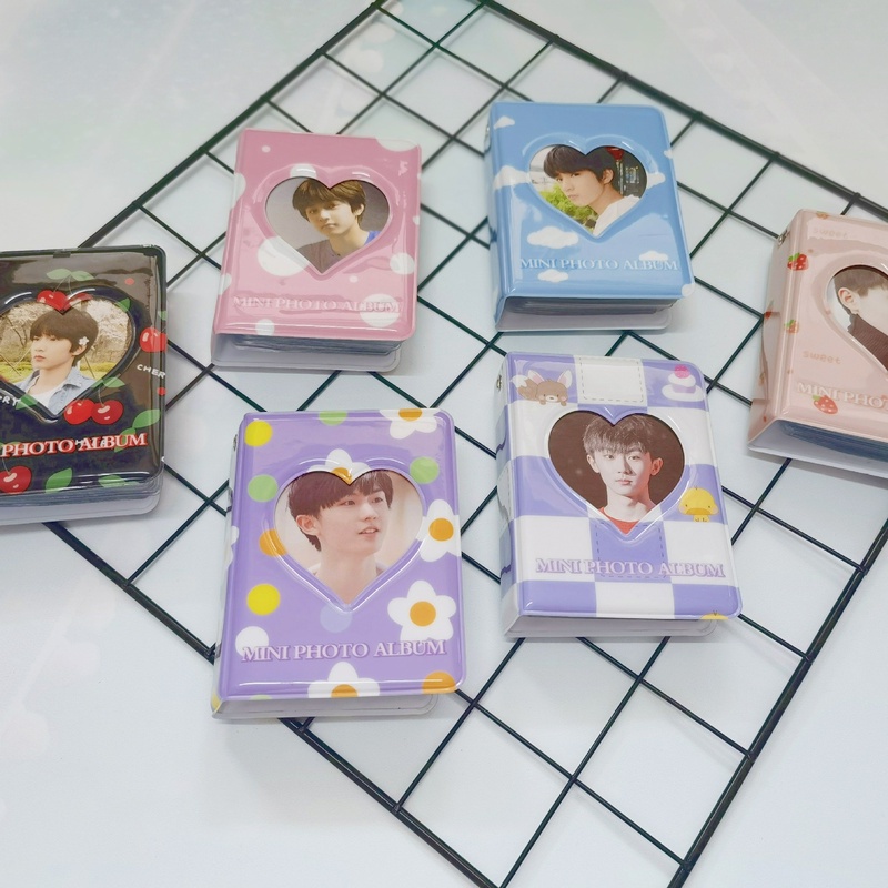 Album Đựng Ảnh 3 Inch 40 Ngăn Họa Tiết Bươm Bướm Xinh Xắn Giá Đỡ