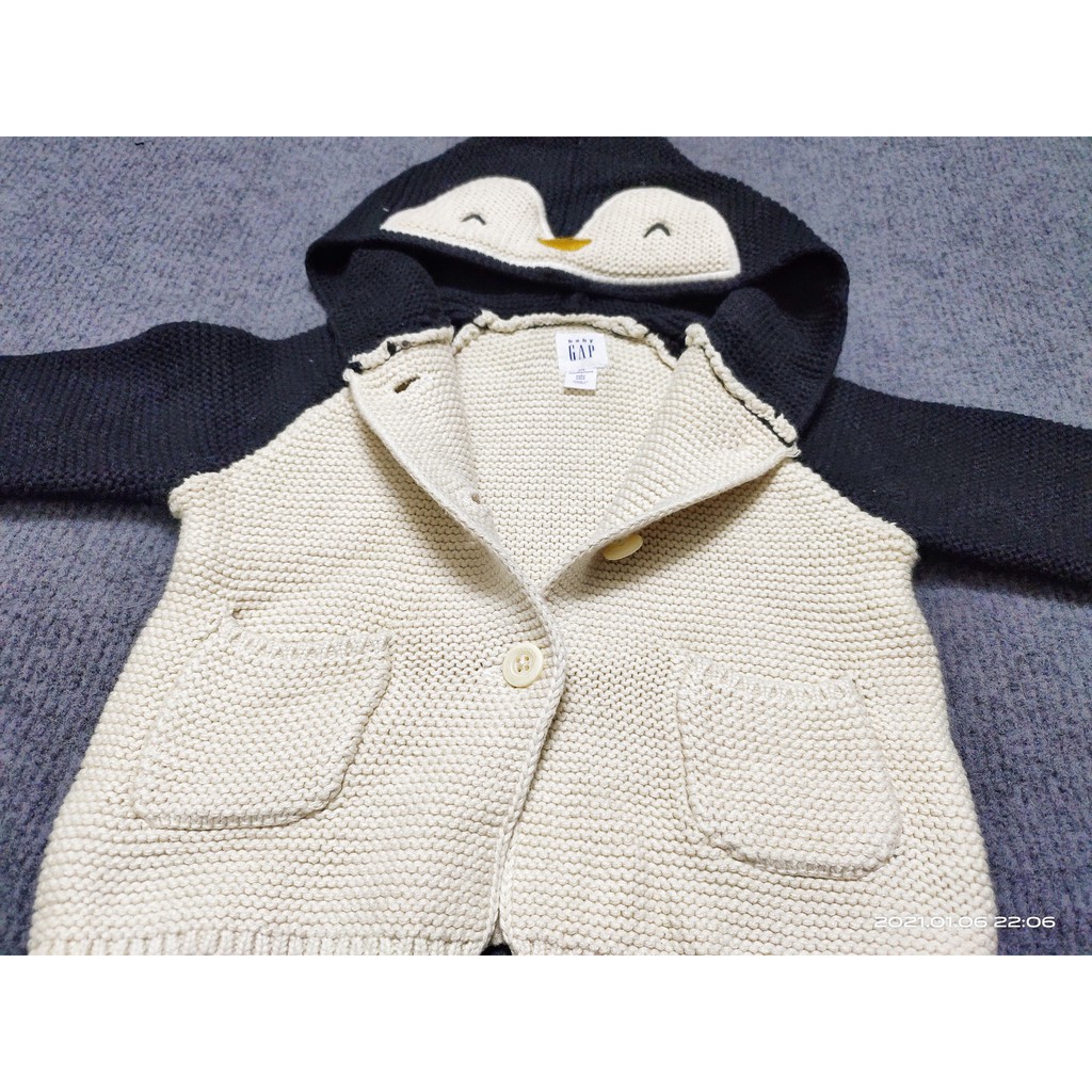 Sale lỗ _ Áo len hình chim cánh cụt cho bé