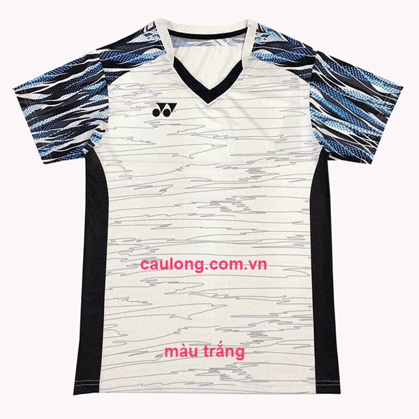 Áo Cầu Lông Nam Nữ Cổ Tròn Yonex 7857 Màu Trắng