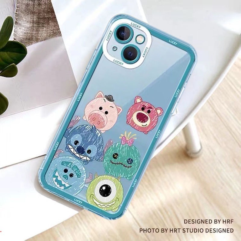 Ốp Điện Thoại Silicon Chống Rơi Họa Tiết Dễ Thương Cho IPhone11 12 13 Pro MAX X XS MAX XR 6 7 8 Plus