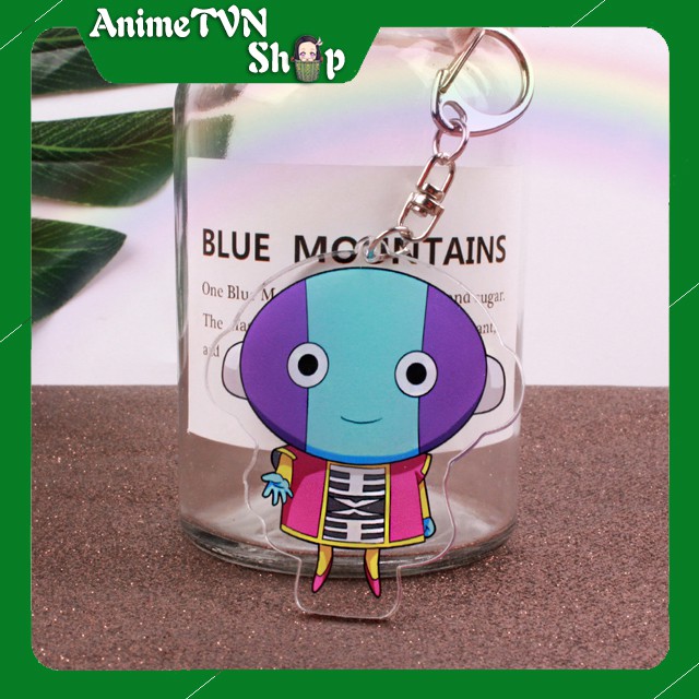 Móc khoá Mica anime Dragon Ball - Songoku  Nhựa Cứng Acrylic In 2 mặt sắc nét