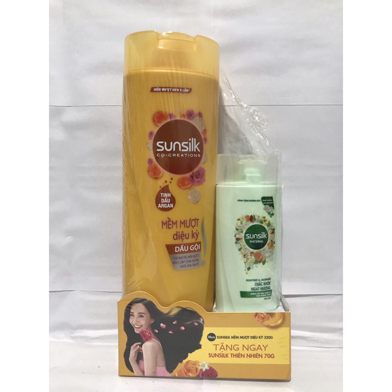 MUA 1 TẶNG 1 Dầu gội Sunsilk 320gr tặng dầu gội 70g hương hoa