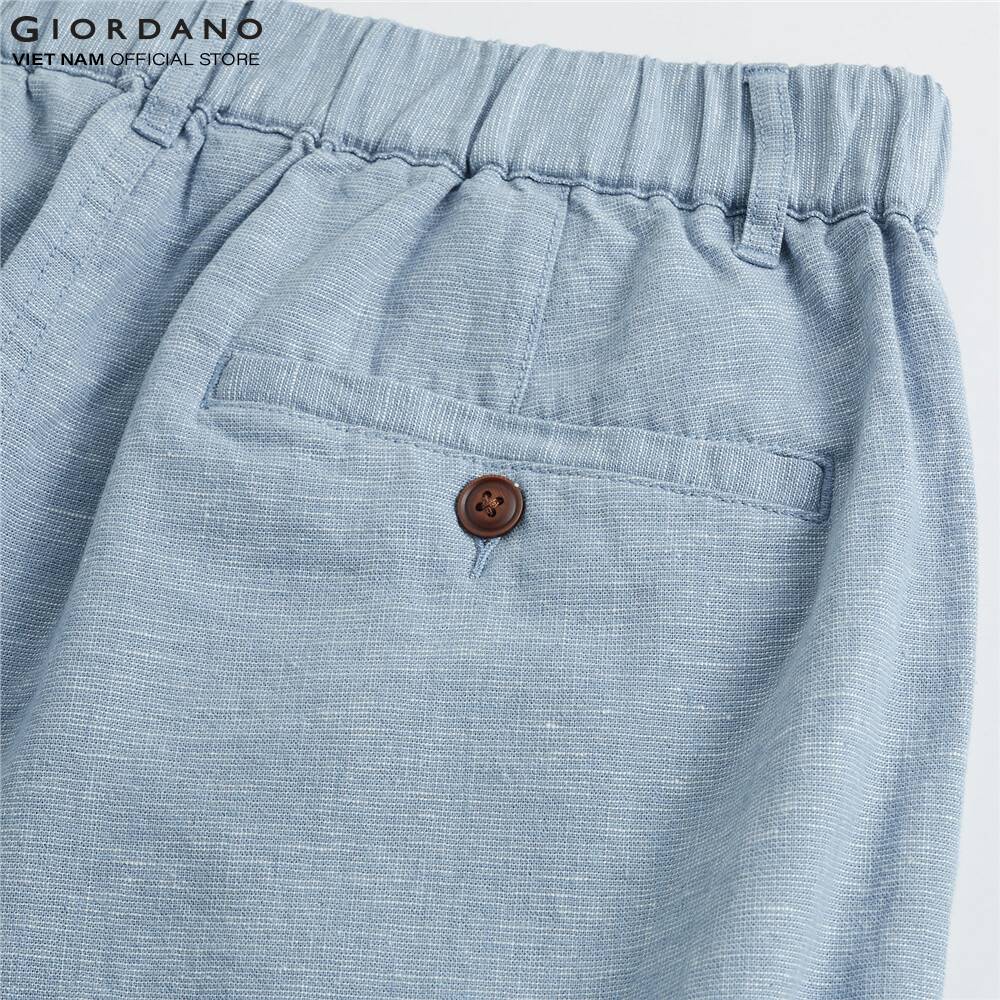 Quần Shorts Linen Nam Giordano 01100217