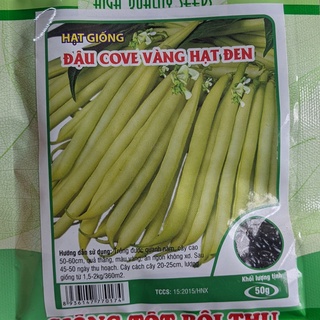 Hạt giống Đậu Cove vàng hạt đen 50g