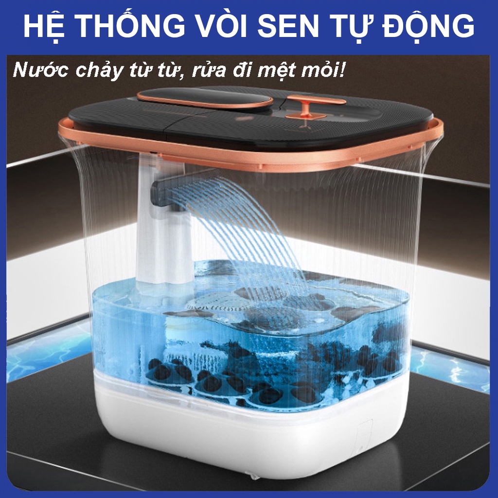 Bồn ngâm chân massage METAMO cao cấp giúp bạn thư giãn hiệu quả, chậu ngâm chân mát xa hồng ngoại kèm sục khí