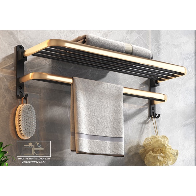-Giá để khăn tắm - treo khăn mặt - Thiết bị phòng tắm - Nội thất phòng tắm - Nhà Tắm thông minh Combo vàng
