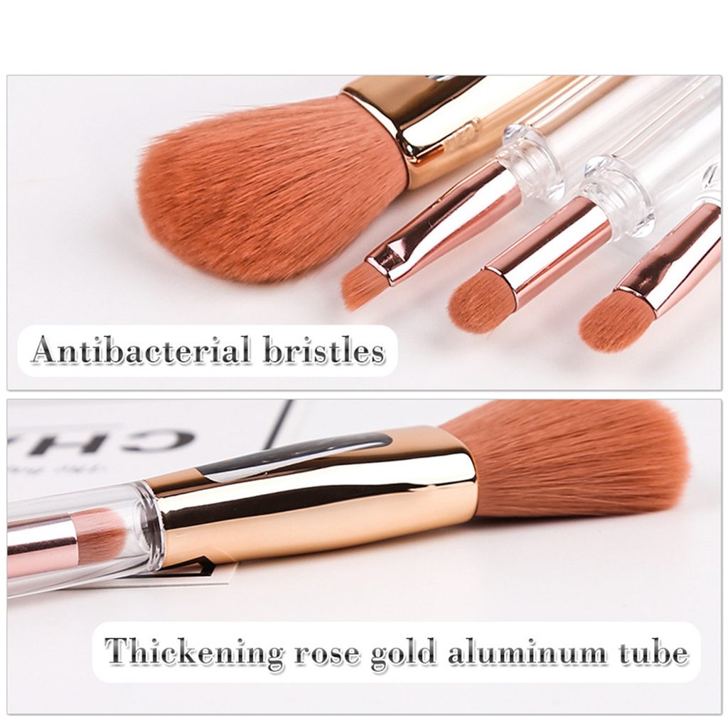 CODseller 4 in1 Makeup Brush Exquisite Lightweight Nylon Wool Practical Powder Brush for Eyebrow