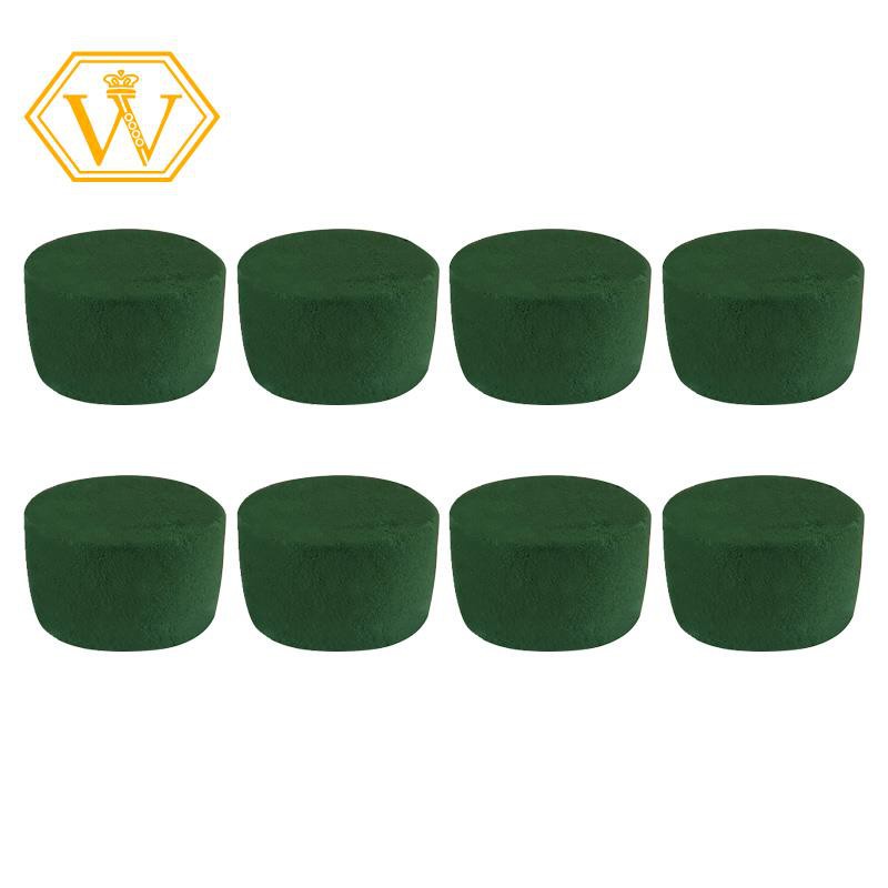 Set 8 Miếng Xốp Tròn Màu Xanh Lá Dùng Cắm Hoa Diy