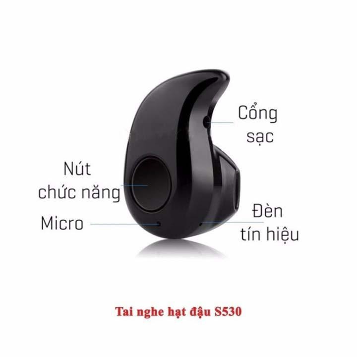 Tai Nghe Bluetooth S530 Âm Thanh Sắc Nét, tai nghe hạt đậu, tai nghe mini,  tai nghe không dây, ôp lưng thời thượng