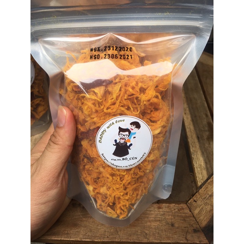 Khô Gà lá chanh, bơ tỏi siêu ngpn đồ ăn vặt Sài Gòn ( túi zip 200gr) | BigBuy360 - bigbuy360.vn