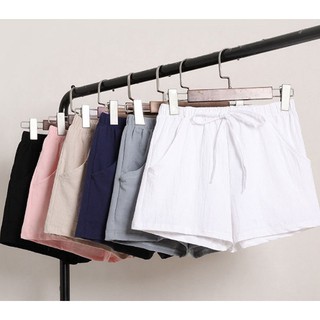 Quần đùi short nữ chất đũi xước siêu mát hot 2020 sooc đũi siêu đẹp freesize <60kg