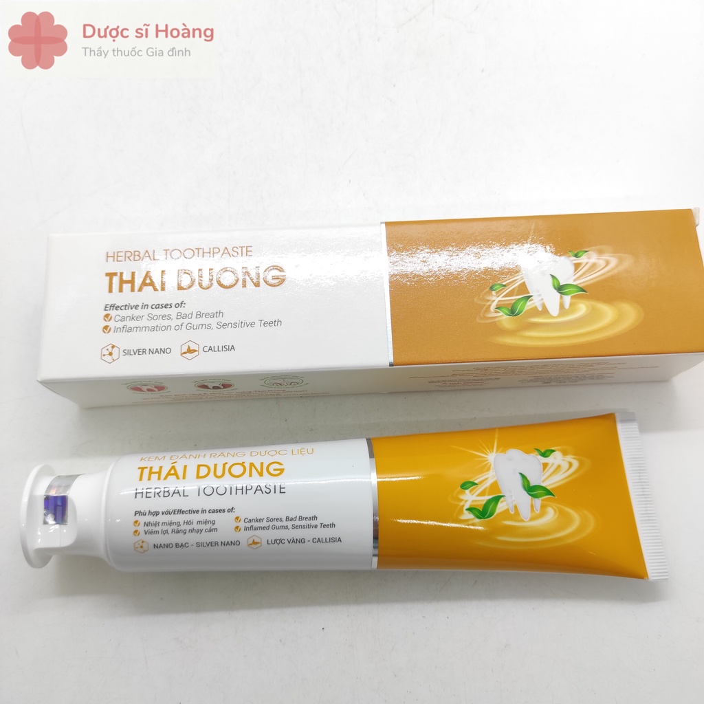 Kem Đánh Răng Dược Liệu Thái Dương - Nhiệt Miệng, Hôi Miệng, Viêm Lợi, Răng Nhạy Cảm