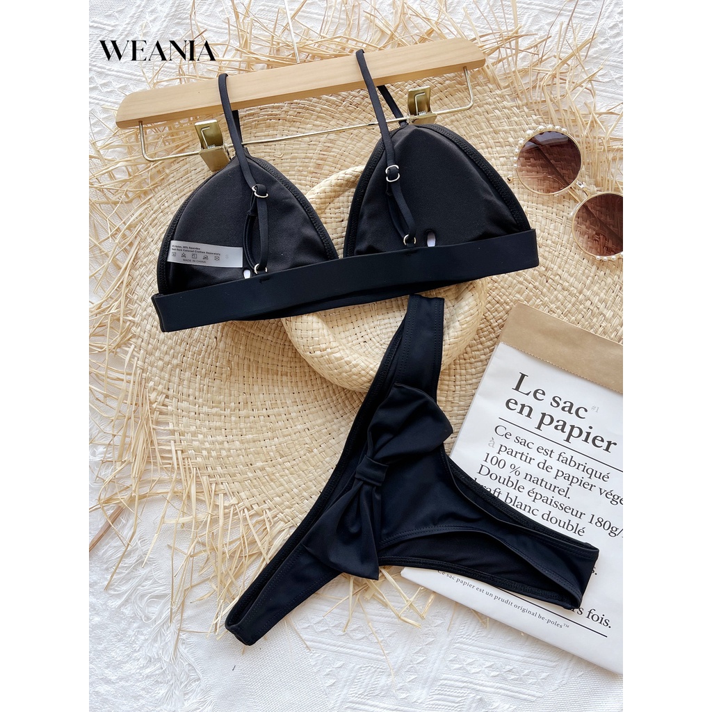 Bikini 2 Mảnh Sexy Màu Trơn