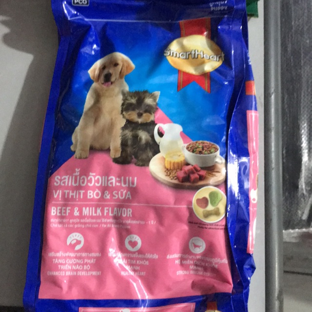 Thức ăn cho chó con Smart Heart Puppy gói 400g