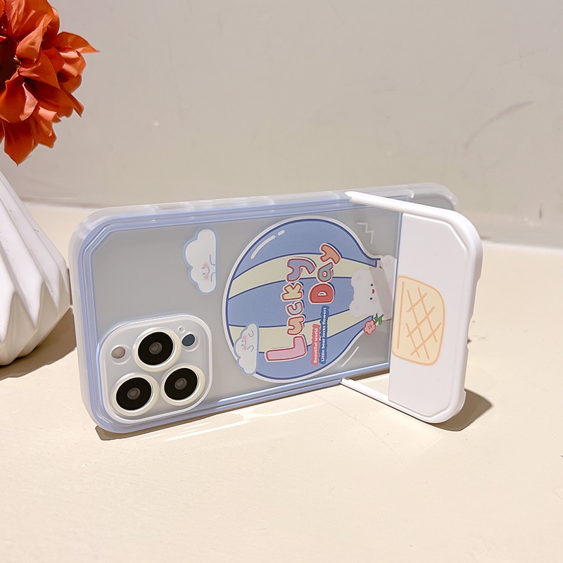 Ốp Điện Thoại In Hoạt Hình Kèm Giá Đỡ Cho for iphone 14 / 13Pro 12 / xs / 6 / 7 / 8PLUS