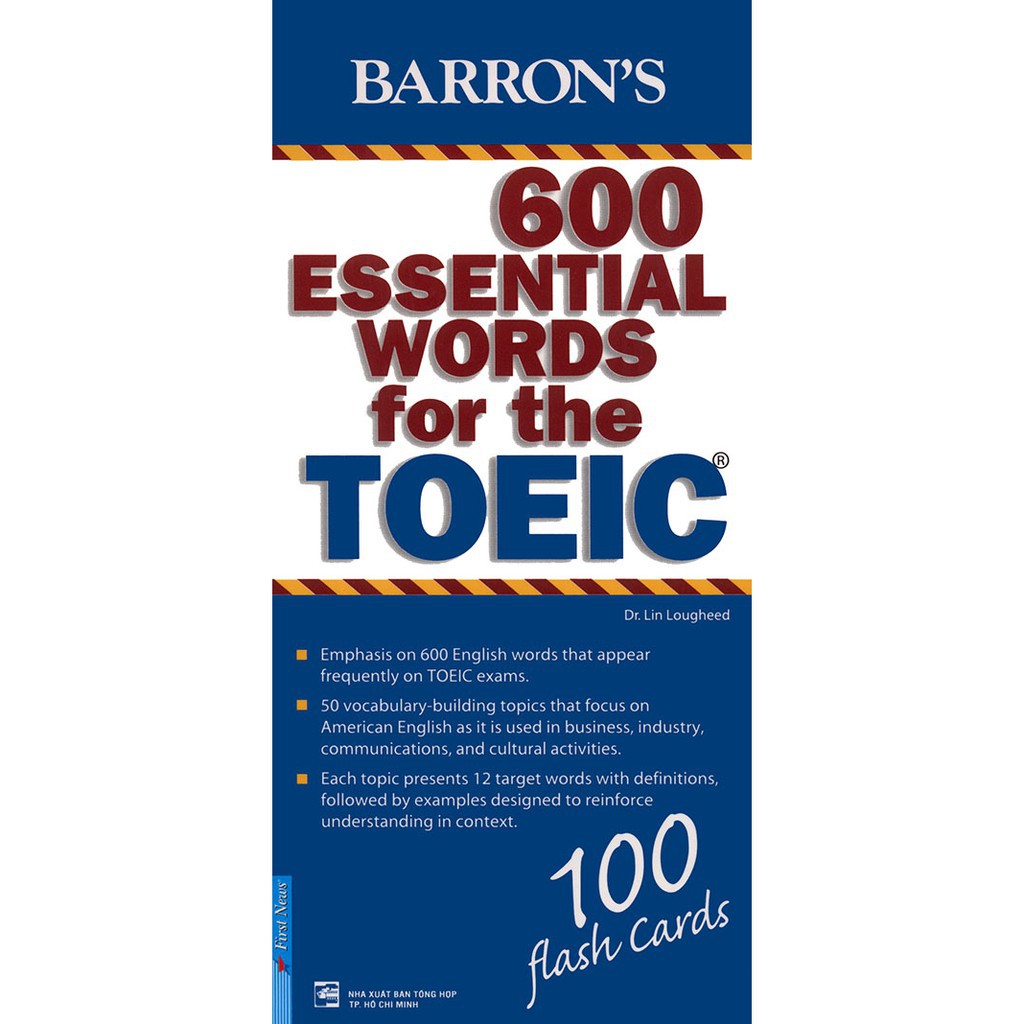Sách - Flash Cards 600 Essential Words For The TOEIC - First News