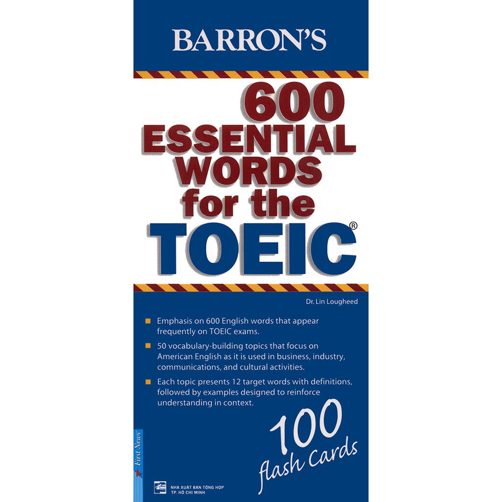Sách Flash Cards 600 Essential Words For The TOEIC First News