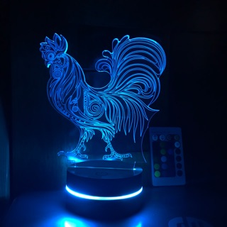 Đè led 3D -Đèn trang trí- Quà tặng ý nghĩa