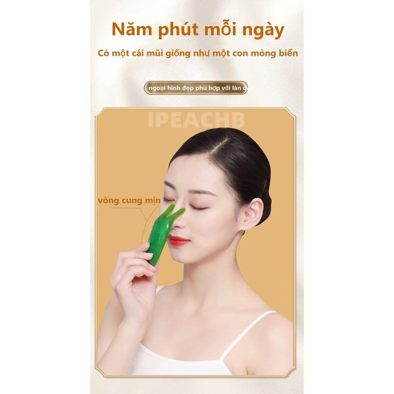 Dụng Cụ Mát Xa Mũi/Da Mặt/ Mắt Bằng Nhưa Thiên Nhiên Chống Nếp Nhăn Nâng Cơ Hiệu Quả Thiết Kế Tiện Dụng Chất Lượng C