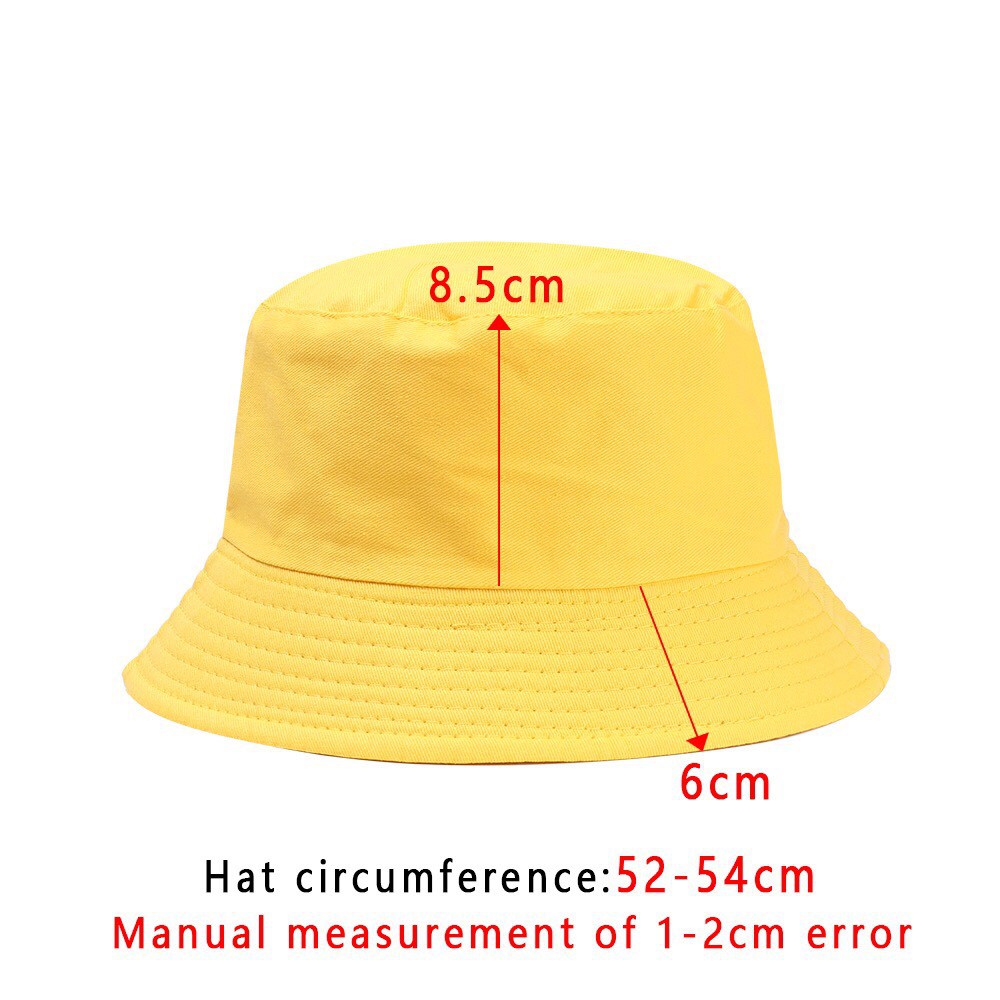 Mũ / Nón buket trơn cho bé vàng 3-5Tuổi