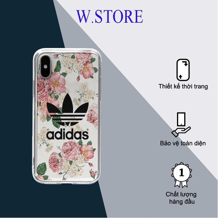 Ốp điện thoại đẳng cấp ốp IP adidas hình những bông hoa siêu đẹp dành cho Iphone 5 đến 12 promax BRD20210151