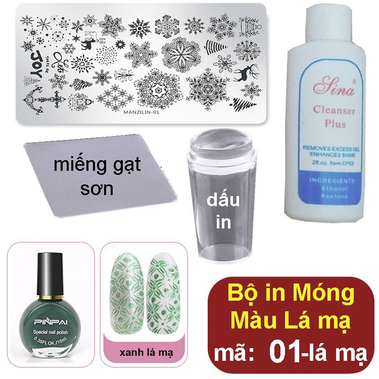 Bộ Khuôn in hình nghệ thuật lên Móng Tay (mã 01)