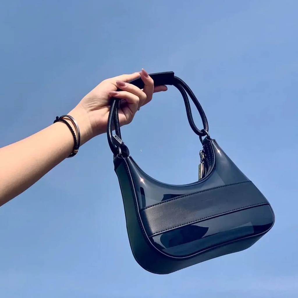 Túi Đeo Chéo Màu Đen Phối Dây Xích Thời Trang Cao Cấp Cho Nữ kf091